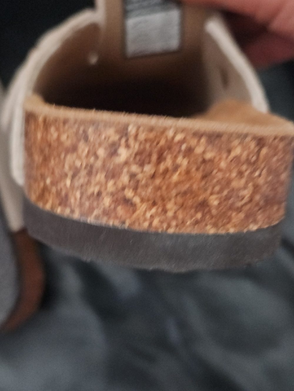 AQUATHERM - Women's Suede Leather Beige Slip On Clogs Sz 7 US - Picture 10 of 10